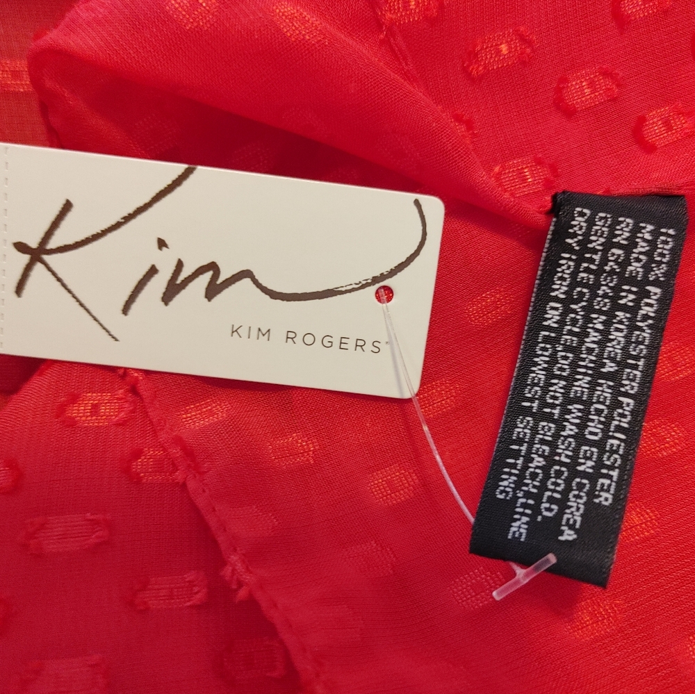 4 Scarf Bundle- Floral and Striped Scarf Set - Red,Coral - Picture 9 of 13